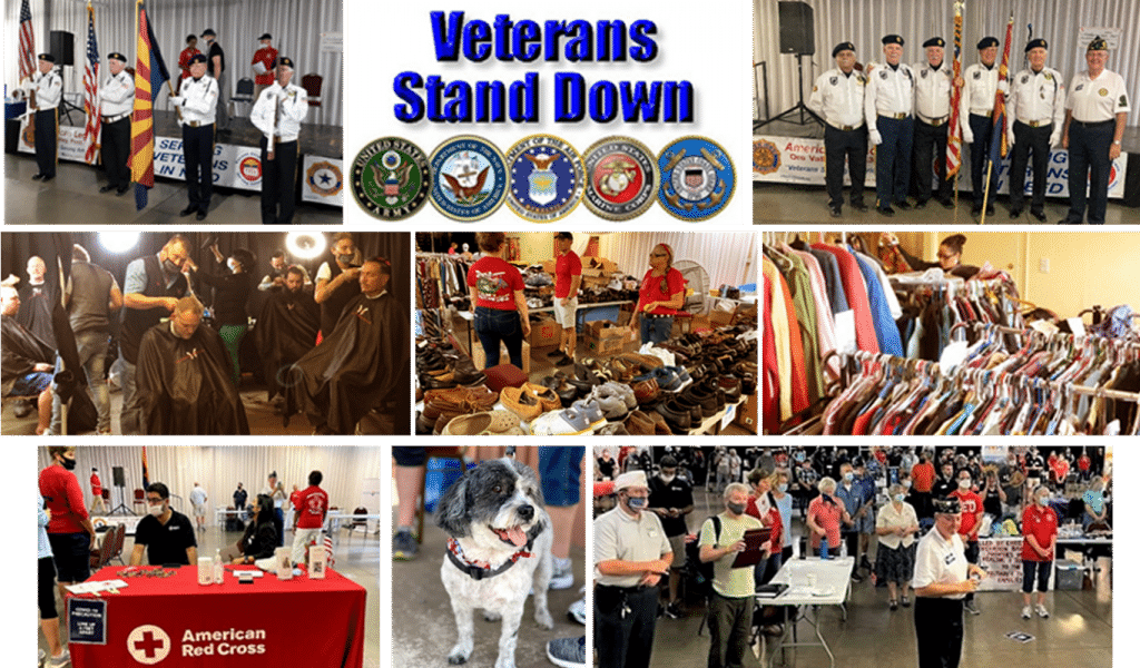 Eight Combined Images from Tucson Veterans Serving Veterans Stand Down.