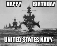 "Happy Birthday United States Navy"
