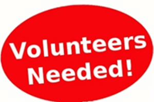 Volunteers Needed.
