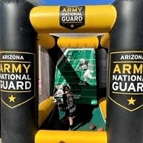 Arizona Army National Guard display items.