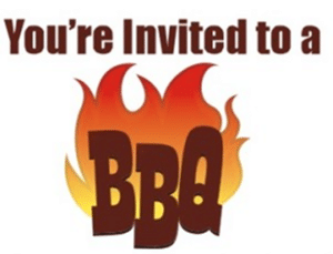 Invitation to barbeque.