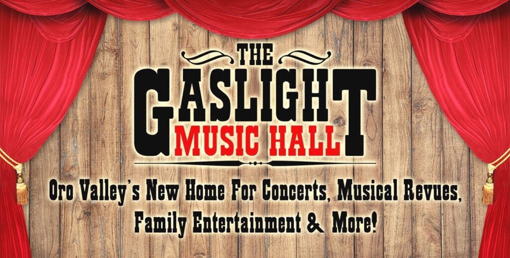 Gaslight Music Hall advertisement.