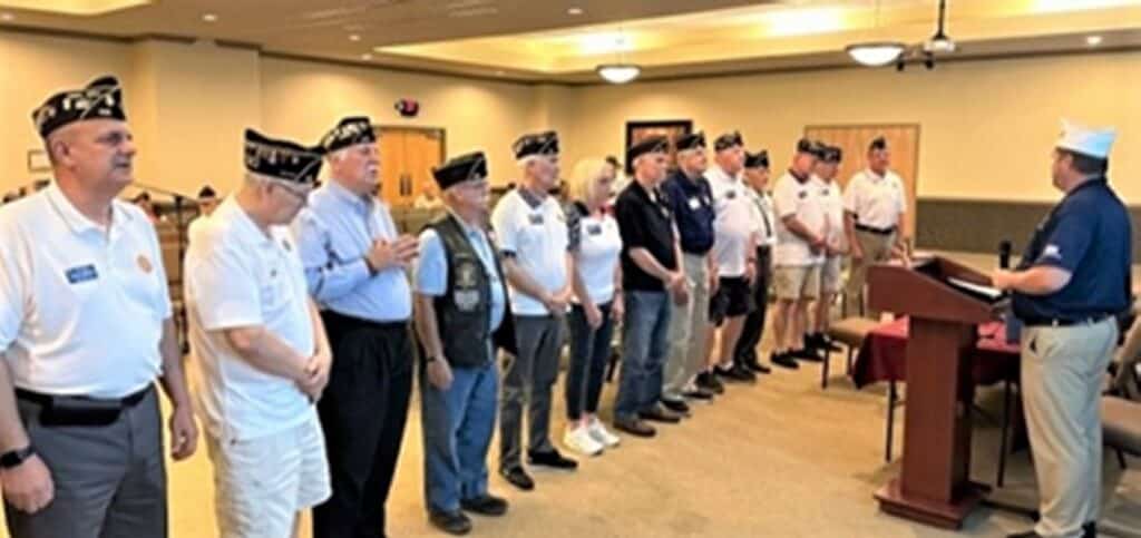 Post 132 officers swearing-in ceremony