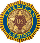 Americal Legion emblem in blue and gold colors.