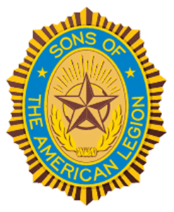 Sons of the American Legion blue and gold patch.